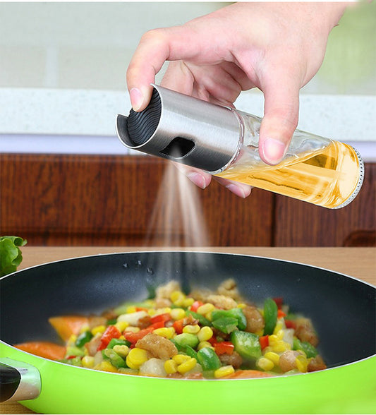 BBQ Healthy Kitchen Cooking Oil Vinegar Spray Bottle BBQ Tools Kitchen Gadgets